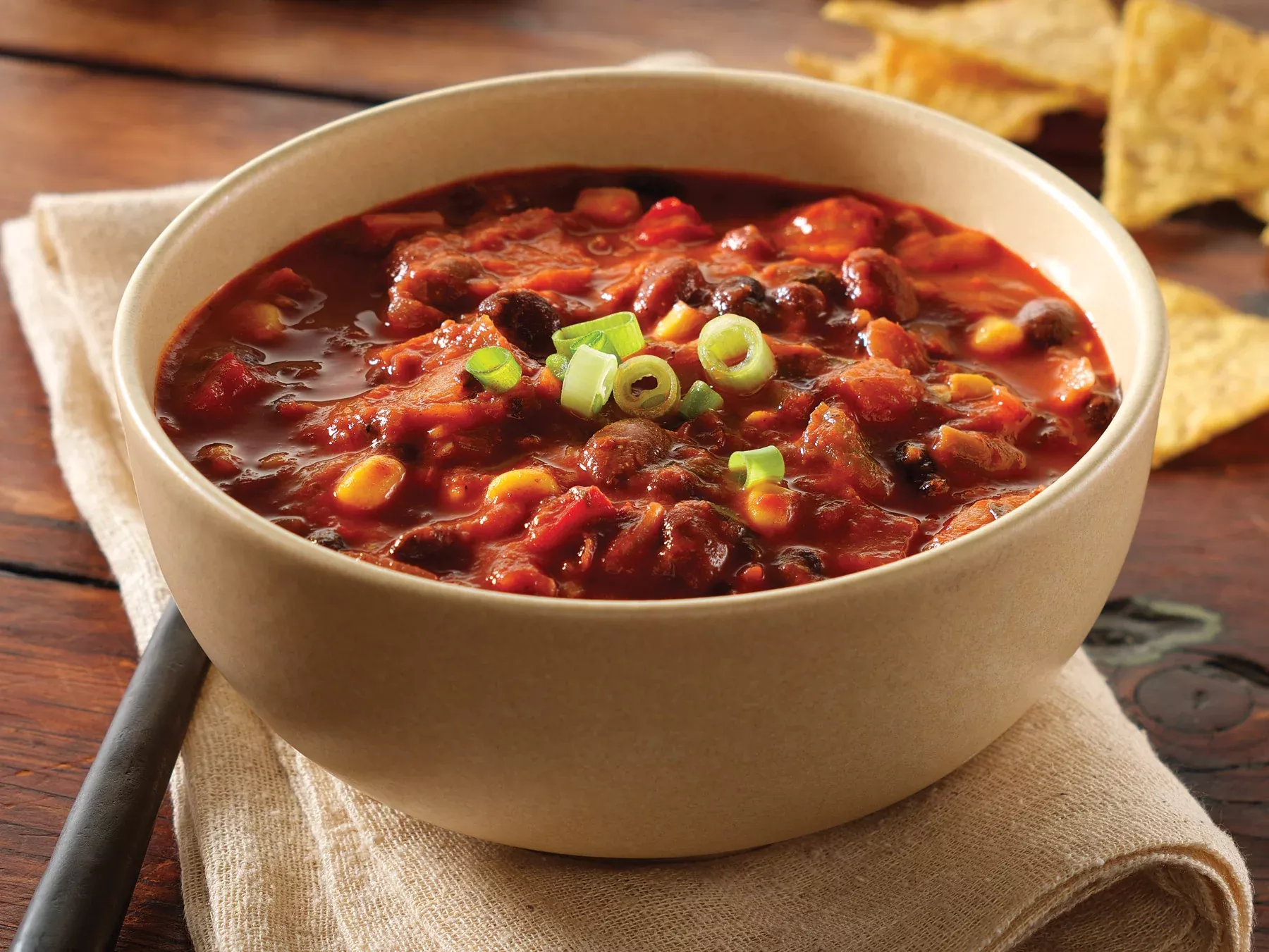 Kettle Cuisine-frozen Three Bean Chili 4 Pound Each - 4 Per Case