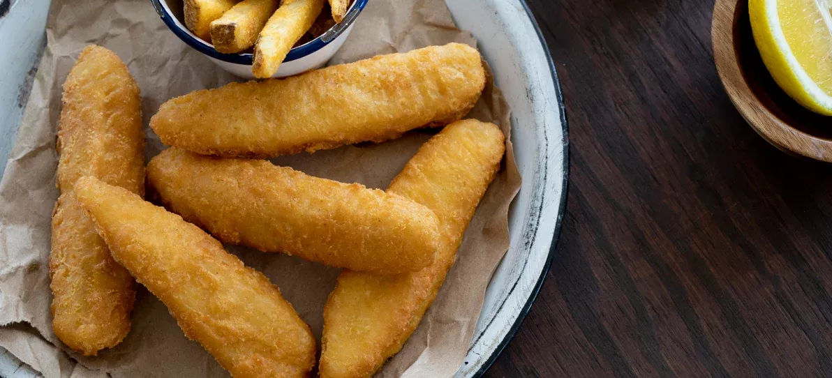 King And Prince Seafood Mrs. Friday's Beer Battered Cod Fillets Appx 2.5 Pound Each - 4 Per Case