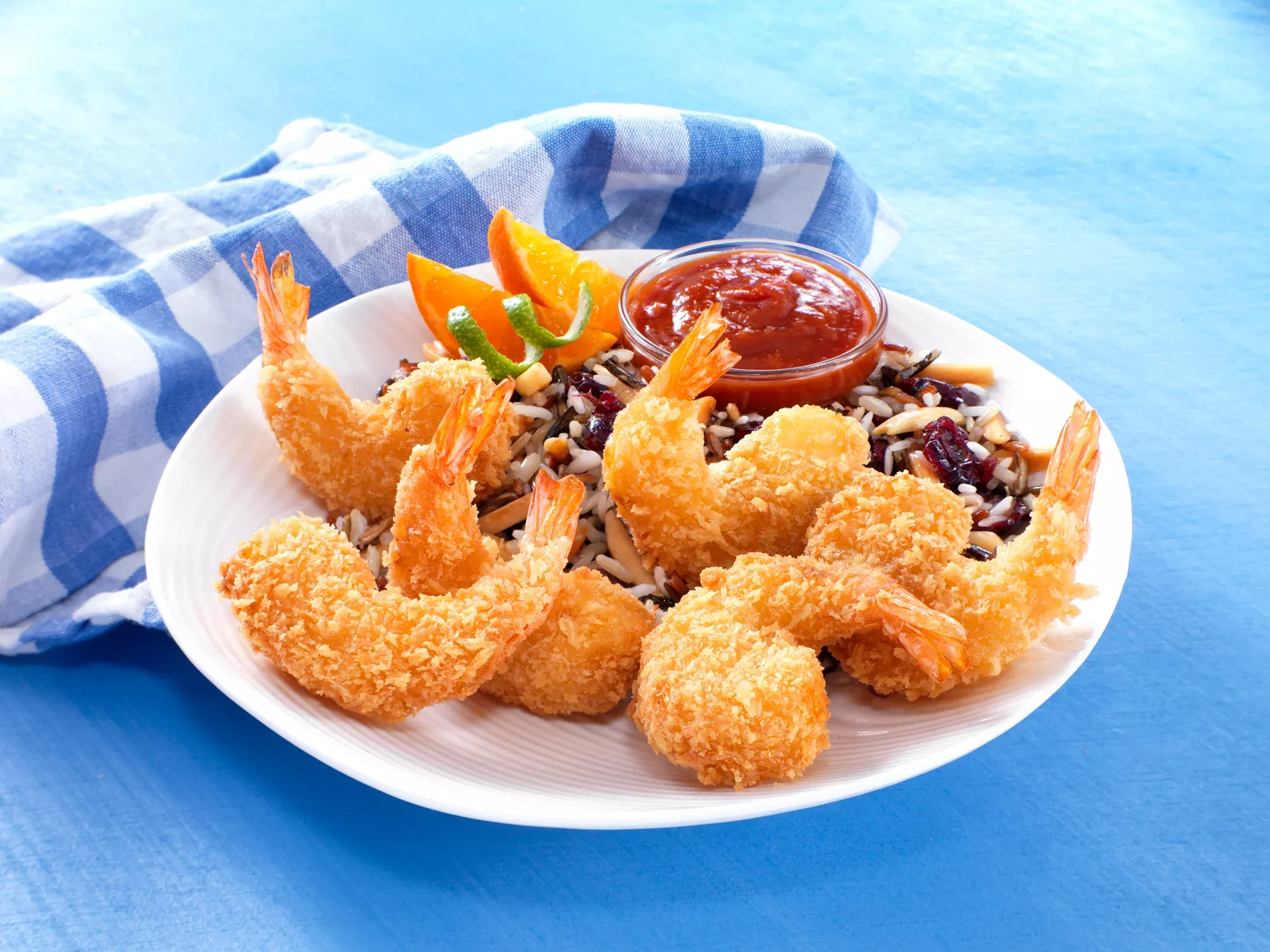 King And Prince Seafood Mrs. Friday's Gold Round Shrimp 2.5 Pound Each - 6 Per Case