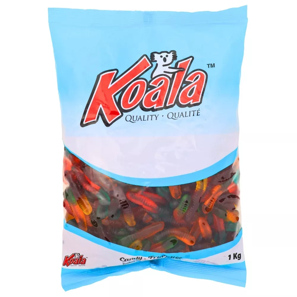 Koala Gummi Worms Candies - 1 kg