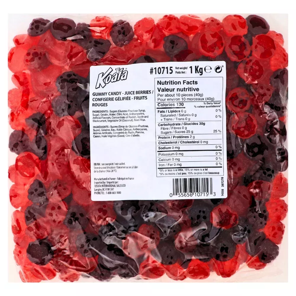 Koala Juice Berries Candies - 1 kg