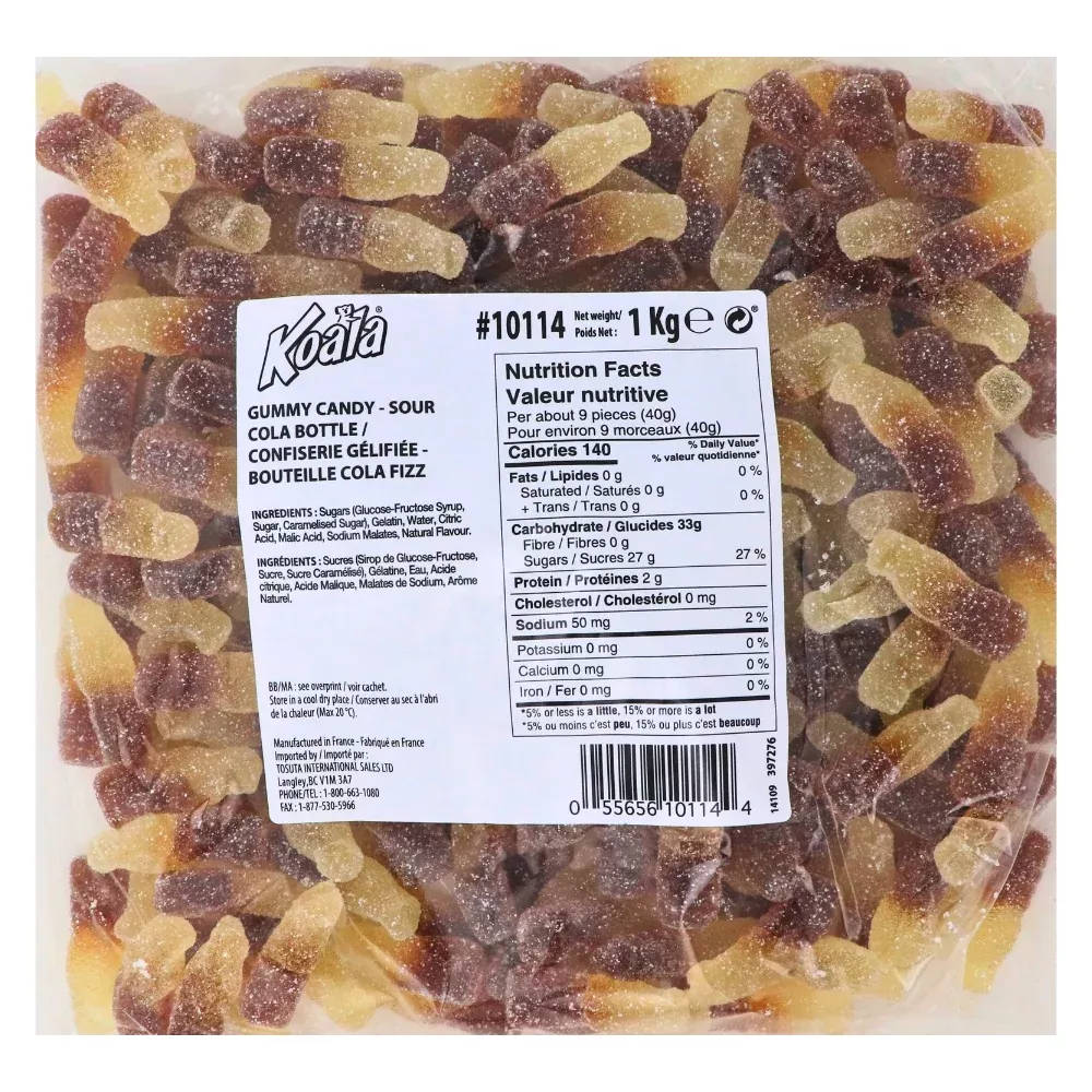 Koala Sour Cola Bottles Candies-1 kg