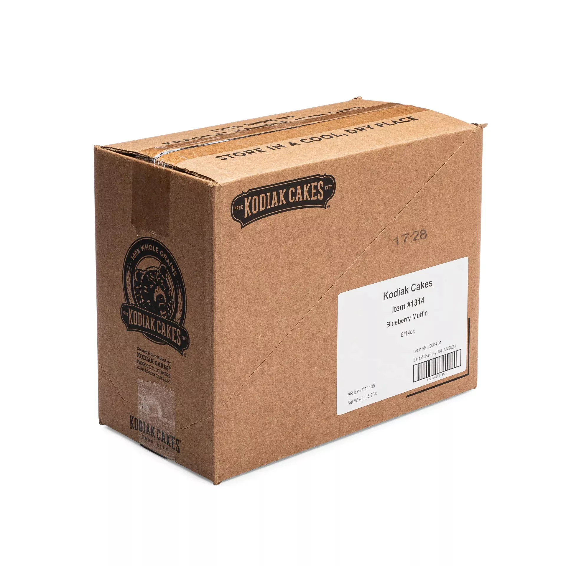 Kodiak Cakes Blueberry Muffin Mix 14 Ounce Size - 6 Per Case