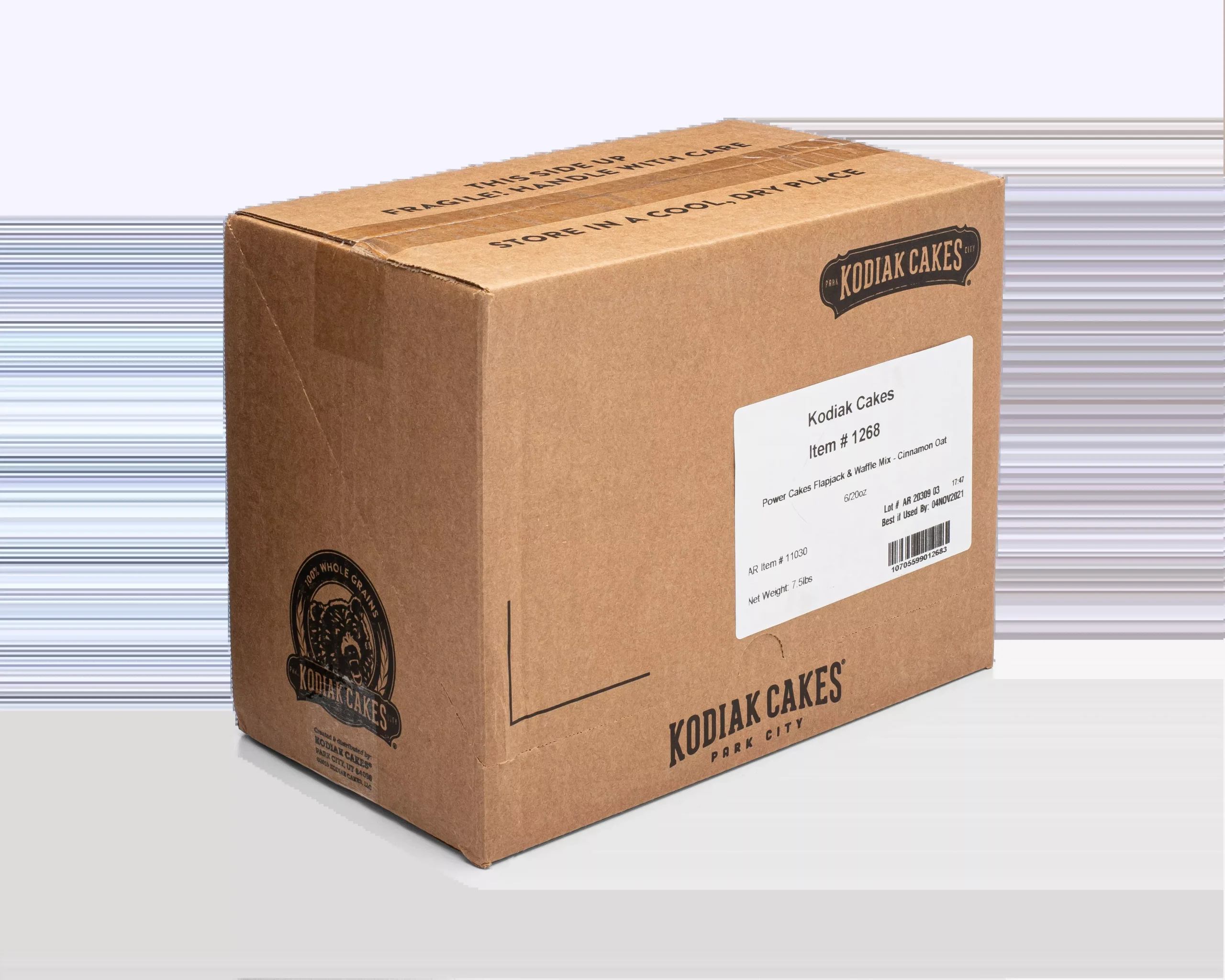 Kodiak Cakes Cinnamon Oat Flapjack Power Cakes 20 Ounce Size - 6 Per Case