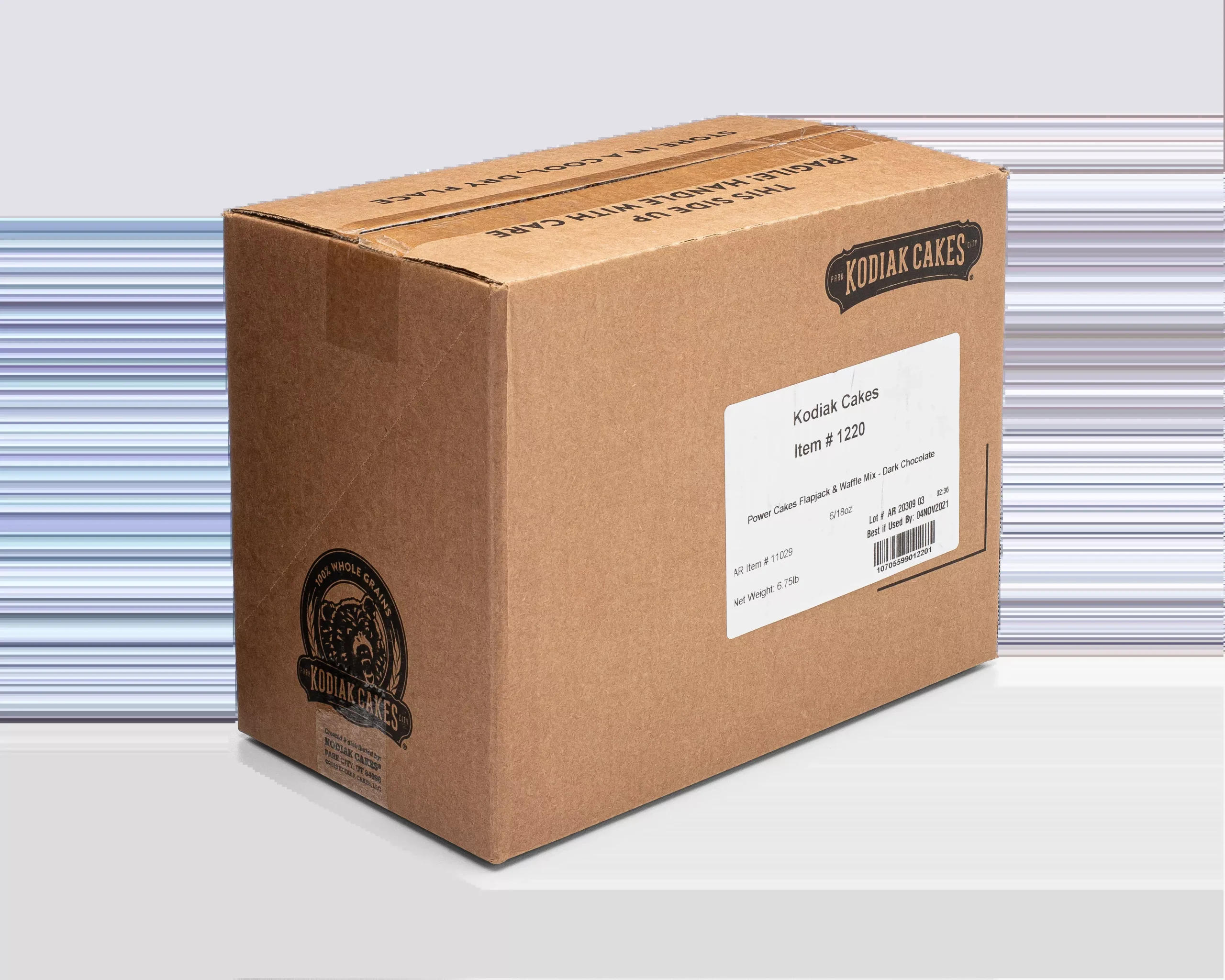 Kodiak Cakes Dark Chocolate Power Cakes 18 Ounce Size - 6 Per Case