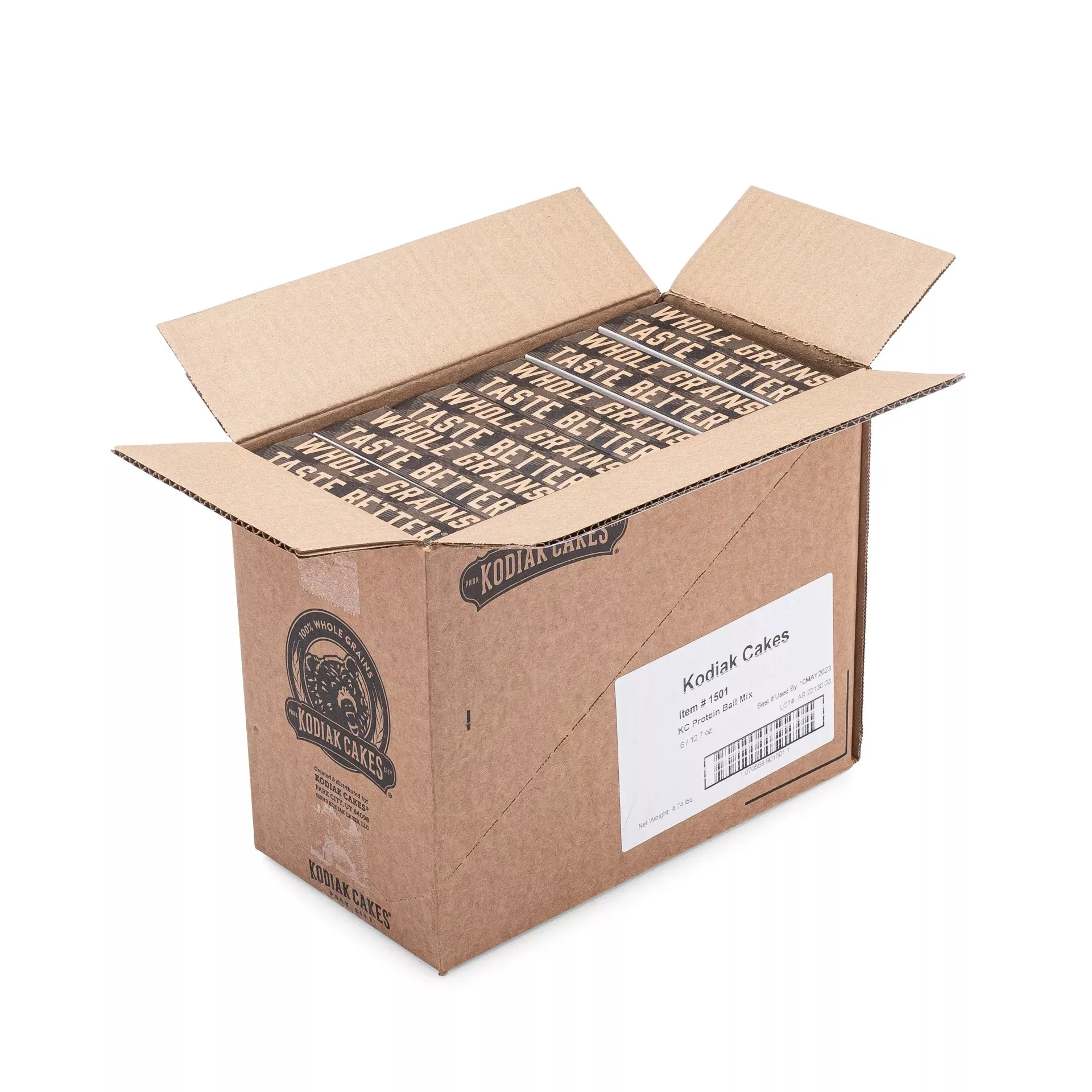Kodiak Cakes Oat Chocolate Chip Protein Balls 12.7 Ounce Size - 6 Per Case