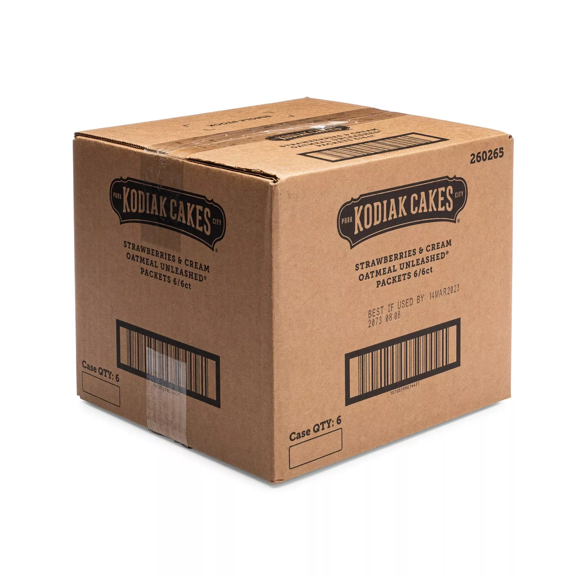 Kodiak Cakes Strawberries & Creme Oatmeal Packets 10.58 Ounce Size - 6 Per Case