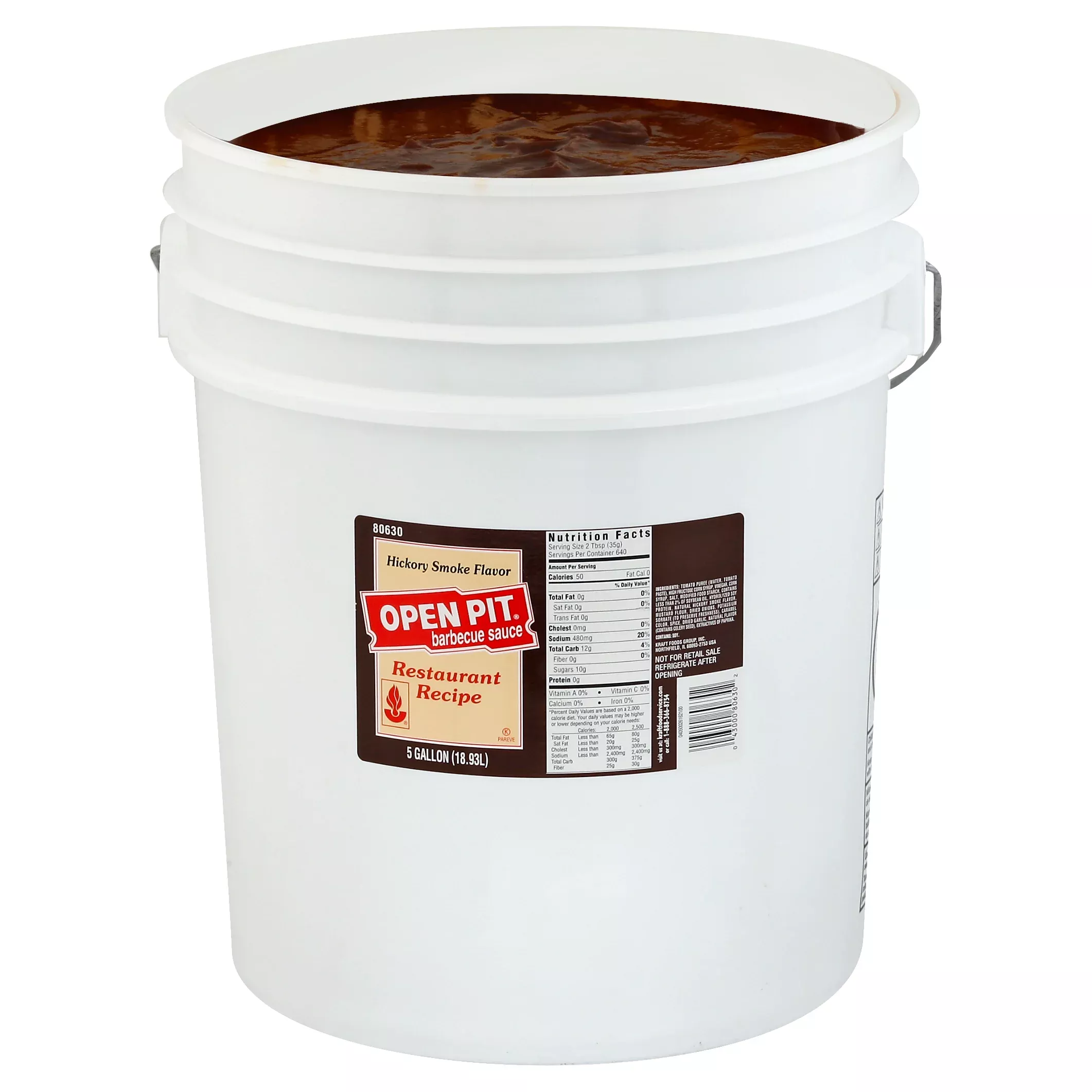 Kraft Heinz Open Pit Hickory BBQ Sauce 5 Gallon. Pail