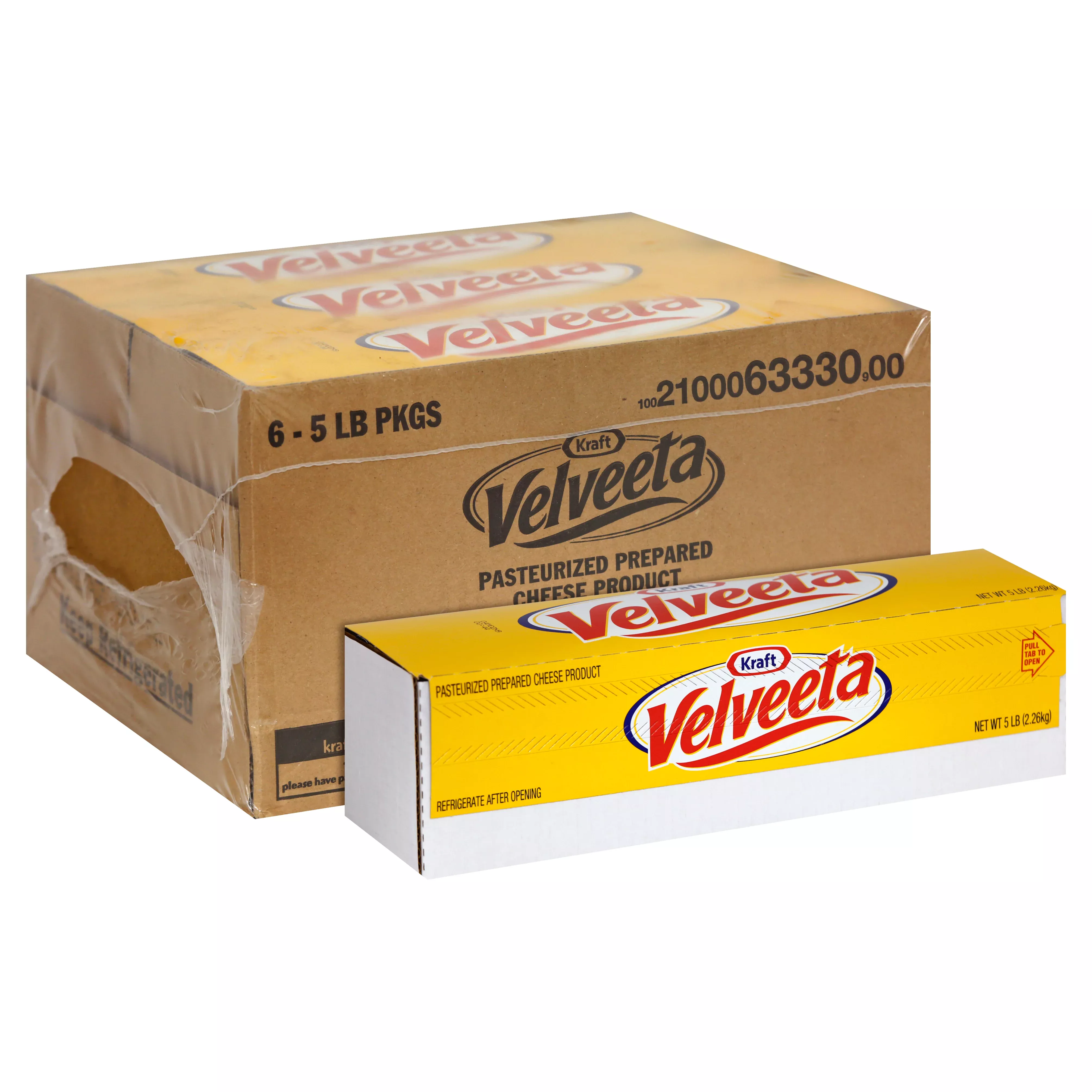 Kraft Heinz Ref Velveeta American Cheese Loaf 5 Pound. 6 Per Case