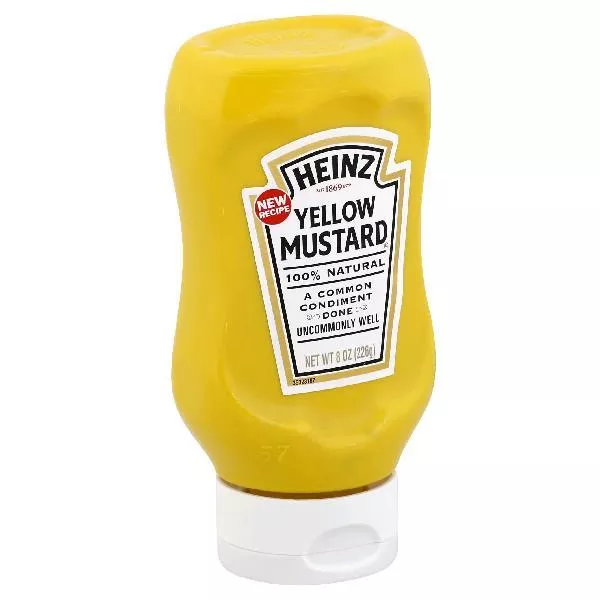 Kraft Heinz Retail Heinz Yellow Mustard, 8 Ounce Size - 12 Per Case
