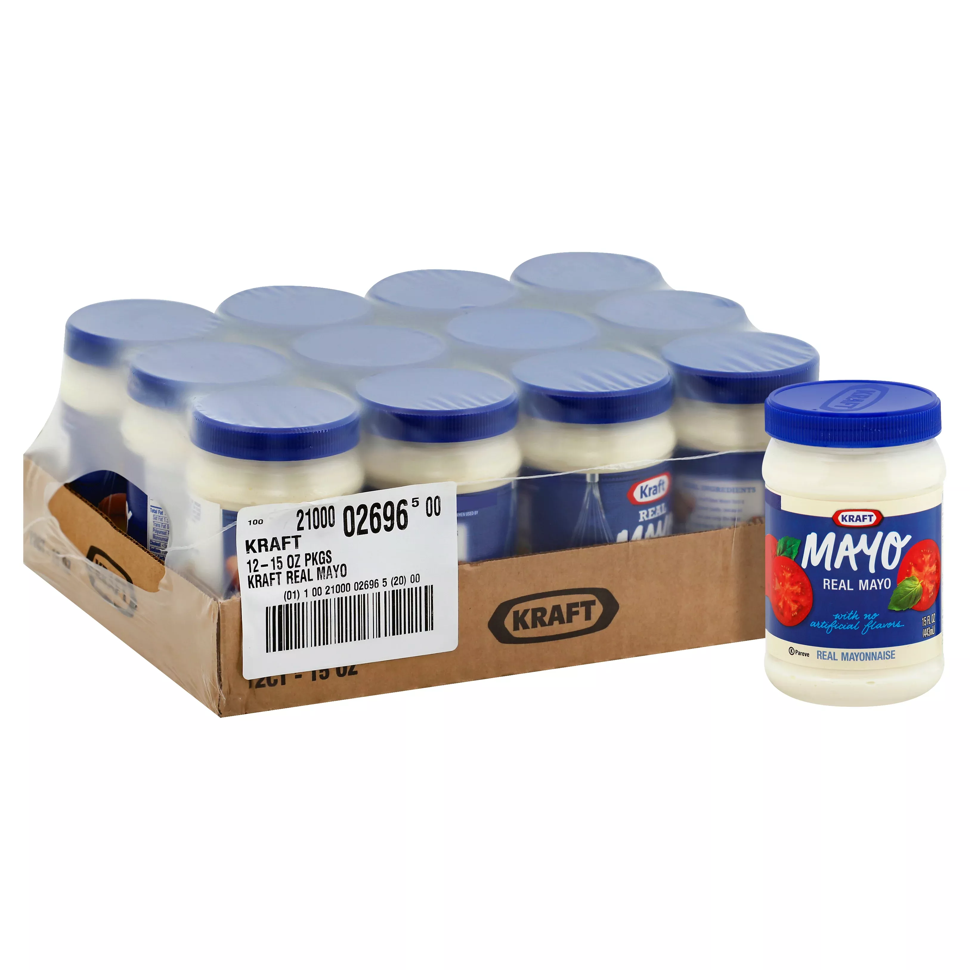 Kraft Heinz Retail Kraft Mayonnaise, Gr 394 Grams Each - 12 Per Case