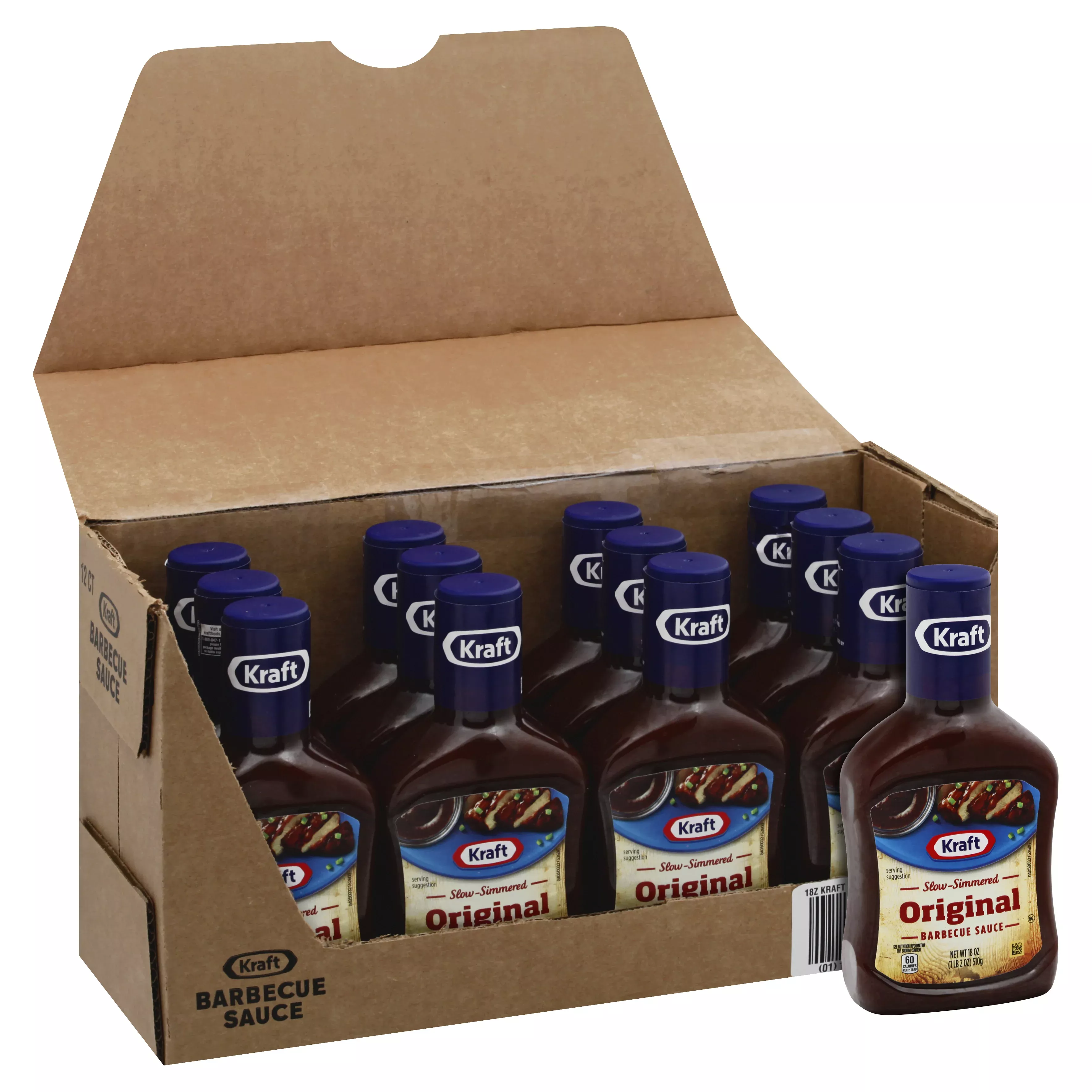Kraft Heinz Retail Kraft Original Barbecue Sauce, 1.125 Pound Each - 12 Per Case