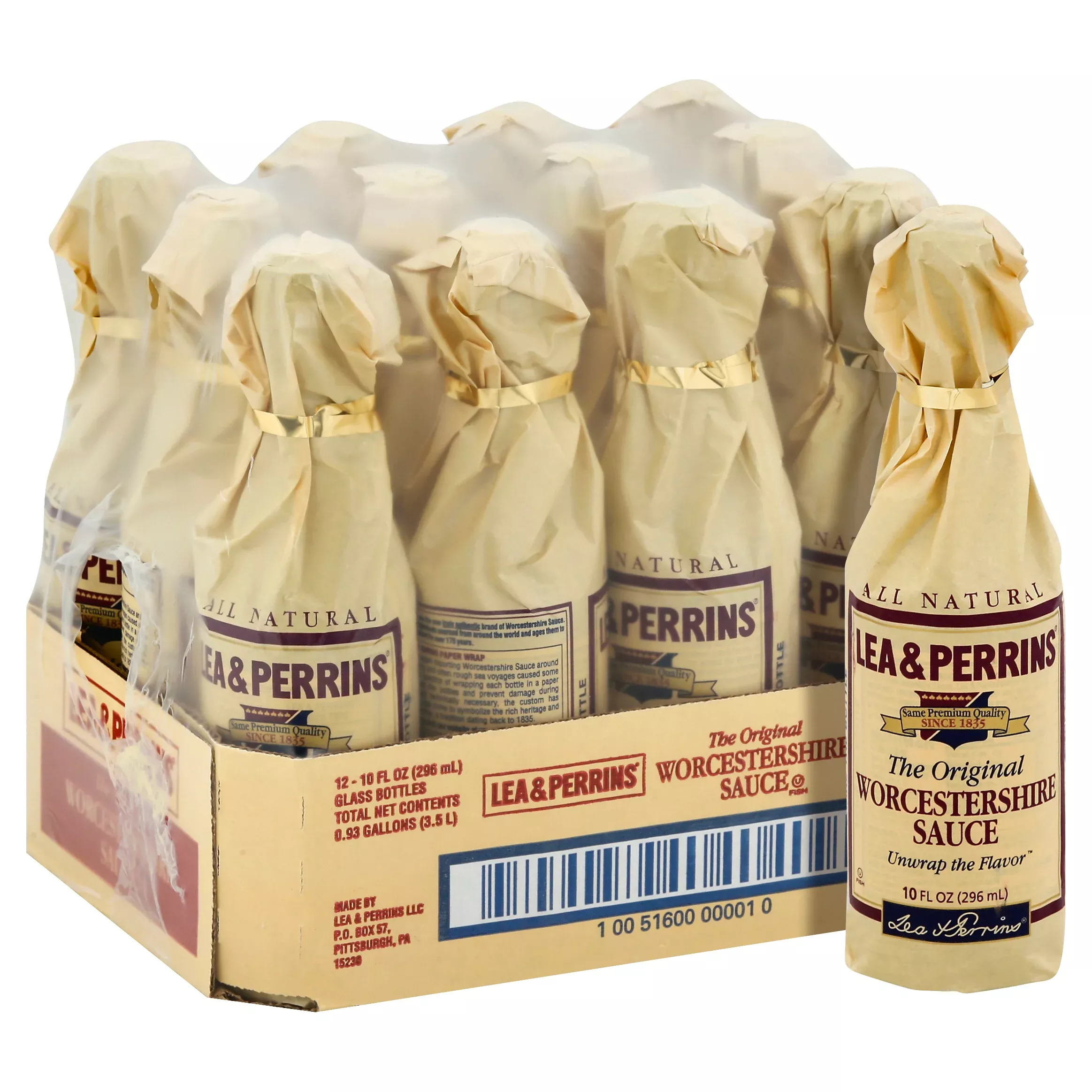 Kraft Heinz Retail Lea & Perrins Worcestershire Sauce, 10 Ounce Size - 12 Per Case