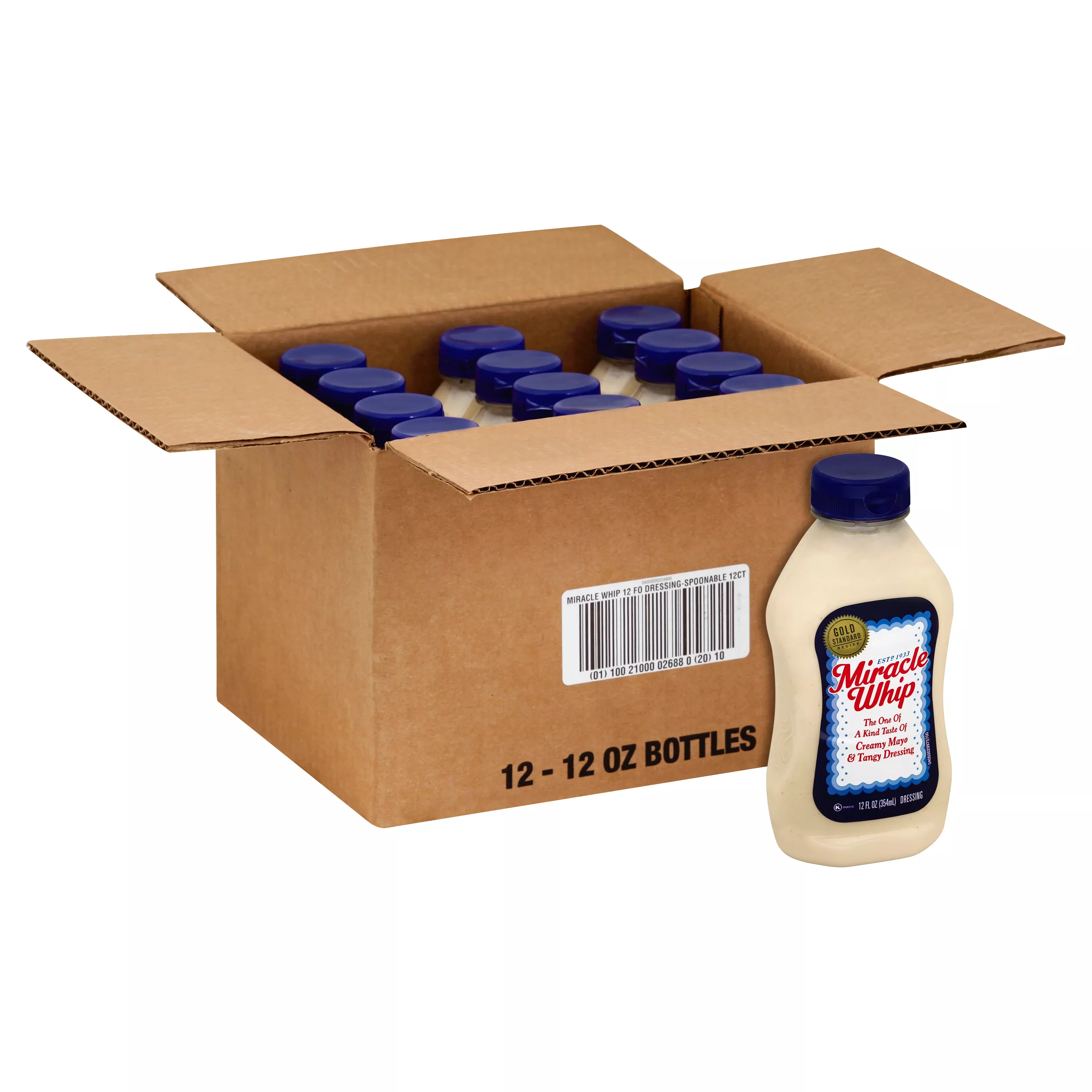 Kraft Heinz Retail Miracle Whip Squeeze , 12 Fluid Ounce - 12 Per Case