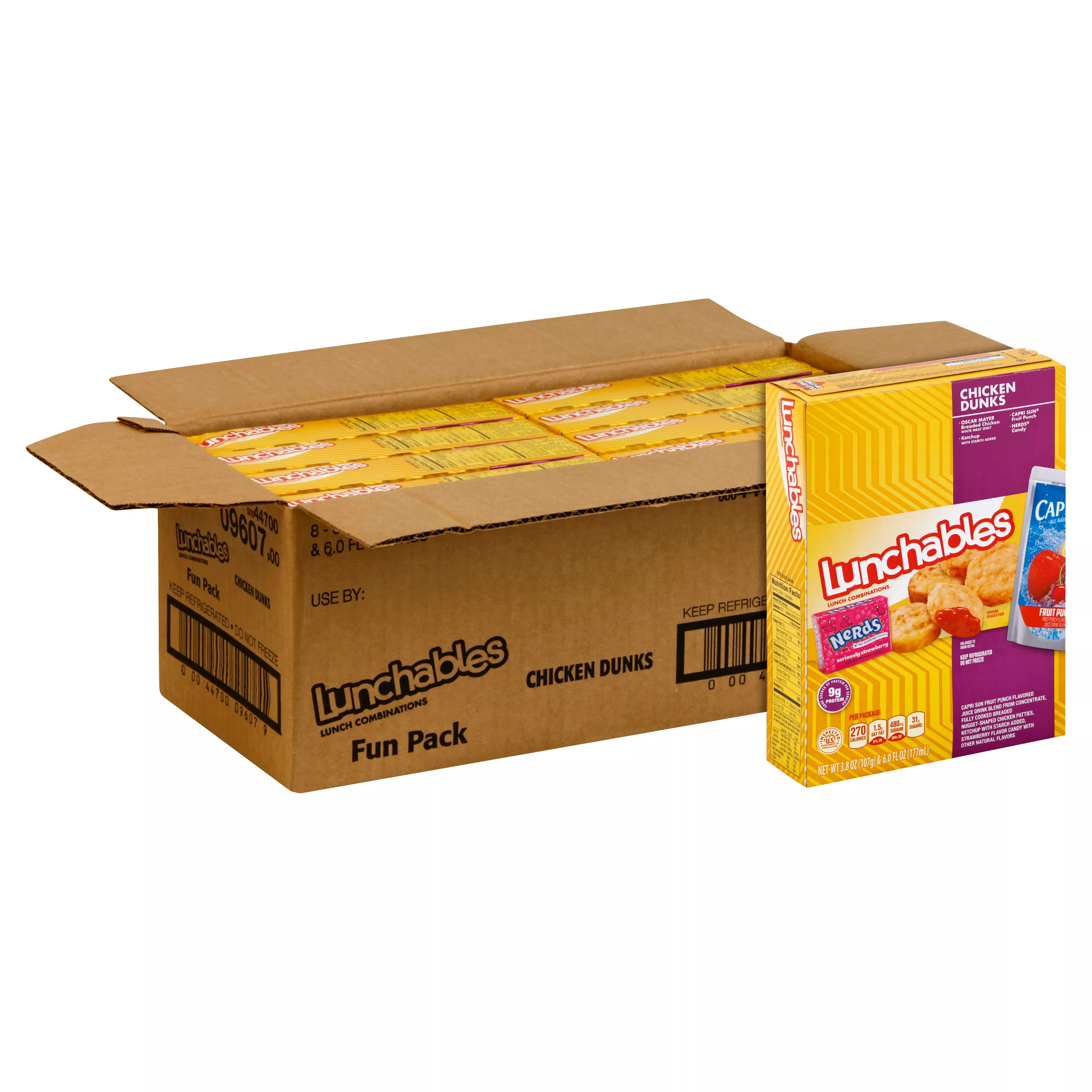 Kraft Heinz Retail Ref Lunchable Chicken Nuggets with Capri Sun Convenience Meal, 9.8 Ounce Size - 8 Per Case