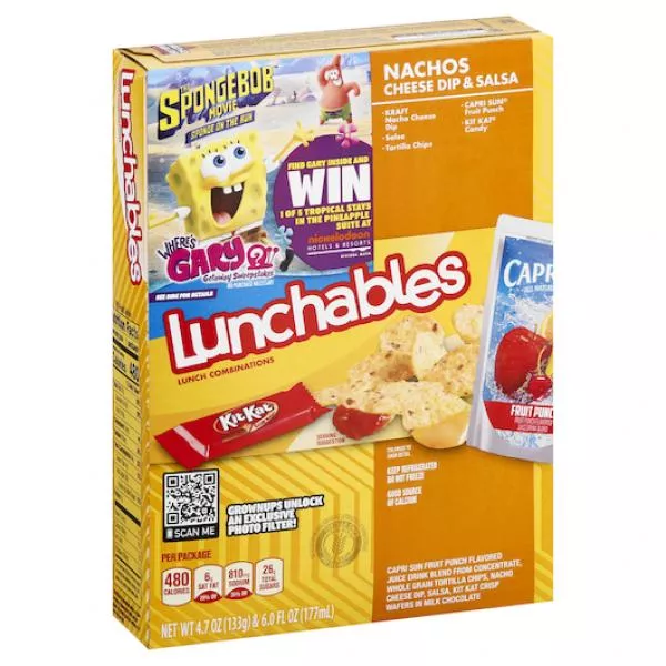 Kraft Heinz Retail Ref Lunchable Single Serve Nacho with Capri Sun Lunch Combination, 10.7 Ounce Size - 8 Per Case