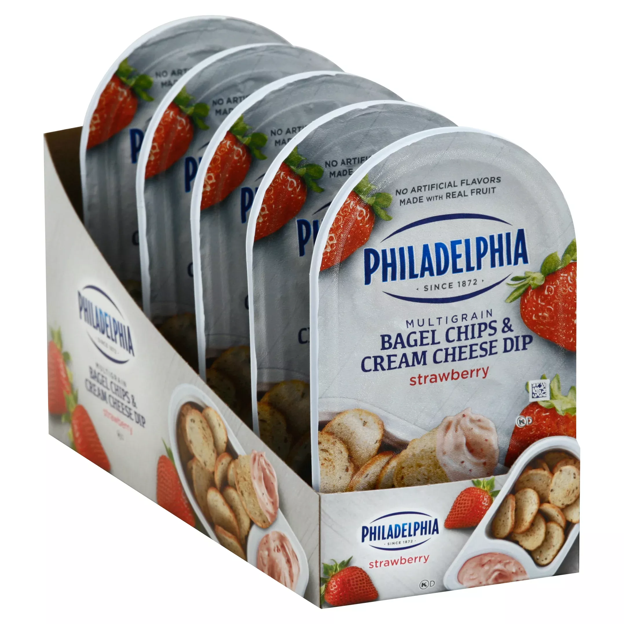 Kraft Heinz Retail Ref Philadelphia Bagel Chips & Strawberry Cream Cheese Dip 2.5 Ounce Tray 10)