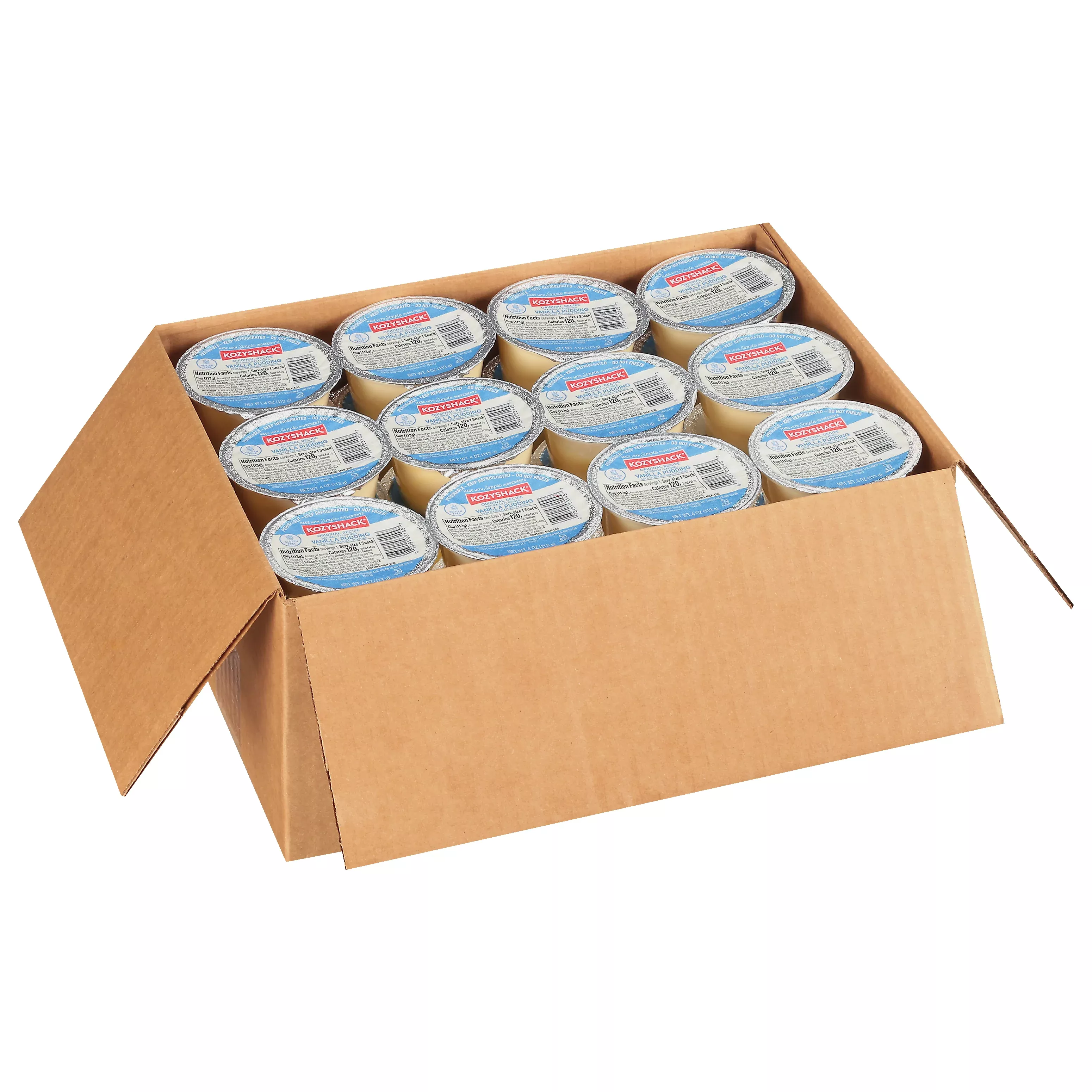 Land O Lakes Refrigerated Kozy Shack Vanilla Pudding 4 Ounce Size - 48 Per Case