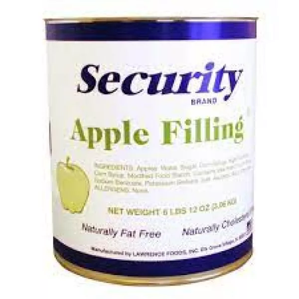 Lawrence Foods Inc. Security Apple Filling 6.75 Pound Each - 6 Per Case