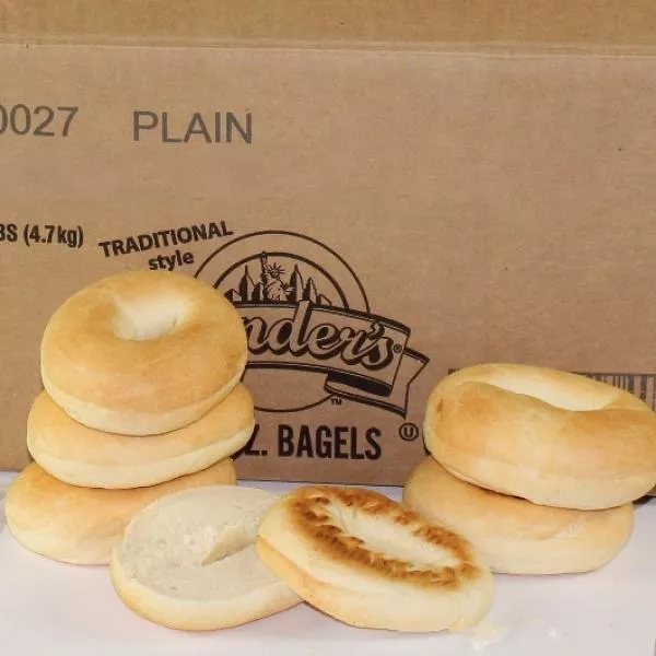 Lender's Bagels Lender's Bagel Lenders Plain Sliced 13.8 Ounce Size - 72 Per Case