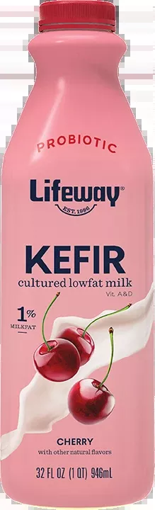 Lifeway Foods Cherry Low Fat Kefir Pack 32 Fluid Ounce - 6 Per Case