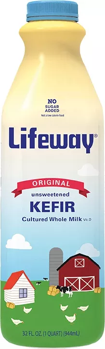 Lifeway Foods Original Plain Kefir 32 Fluid Ounce - 6 Per Case