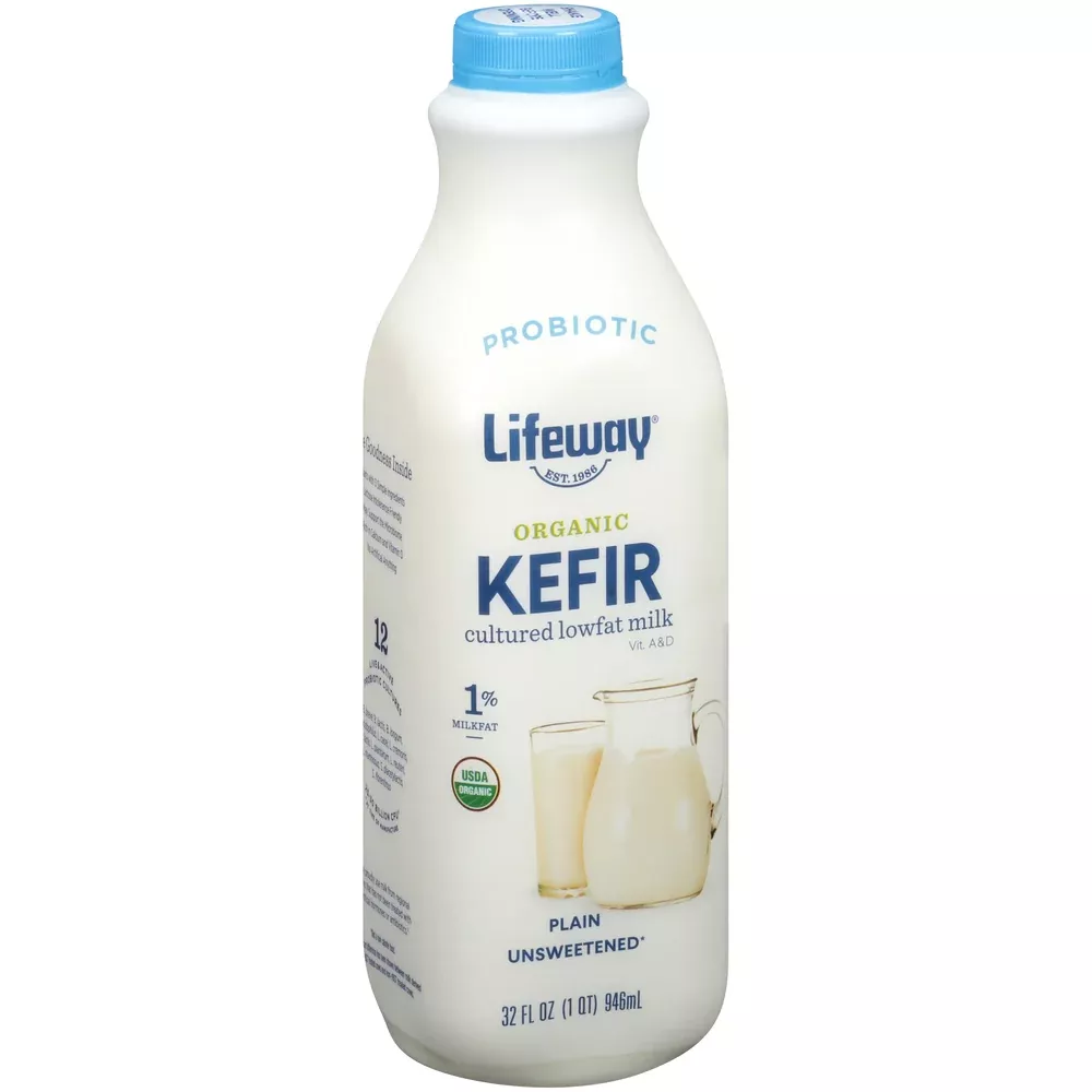 Lifeway Foods Plain Organic Low Fat Kefir 32 Fluid Ounce - 6 Per Case