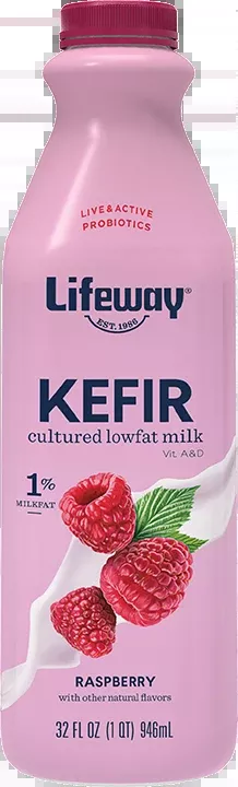 Lifeway Foods Raspberry Low Fat Kefir 32 Fluid Ounce - 6 Per Case