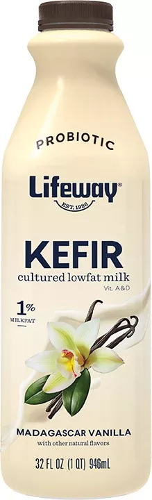 Lifeway Foods Vanilla Low Fat Kefir 32 Fluid Ounce - 6 Per Case