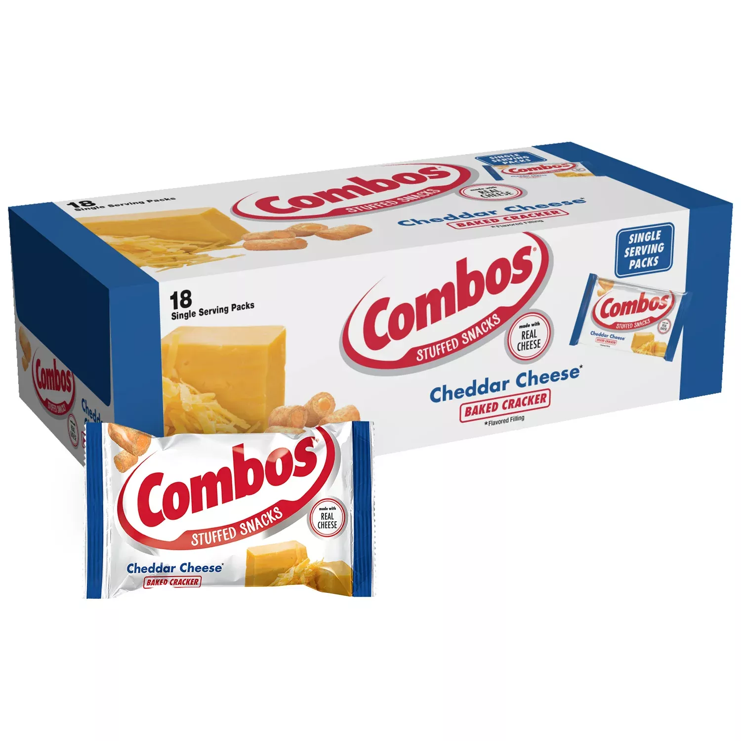 Mars Wrigley Combos Cheese Cracker Singles 1.7 Ounce Size - 216 Per Case