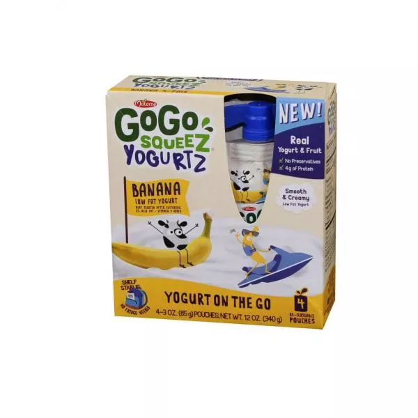 Materne North America Gogo Squeez Yogurtz Banana 12 Ounce Size - 12 Per Case