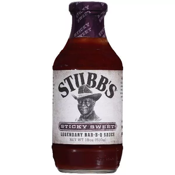 Mccormick Stubbs Sticky Sweet BBQ Sauce 18 Ounce Size - 6 Per Case