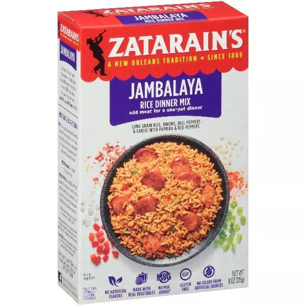 Mccormick Zatarain's Jambalaya Mix 8 Ounce Size - 12 Per Case