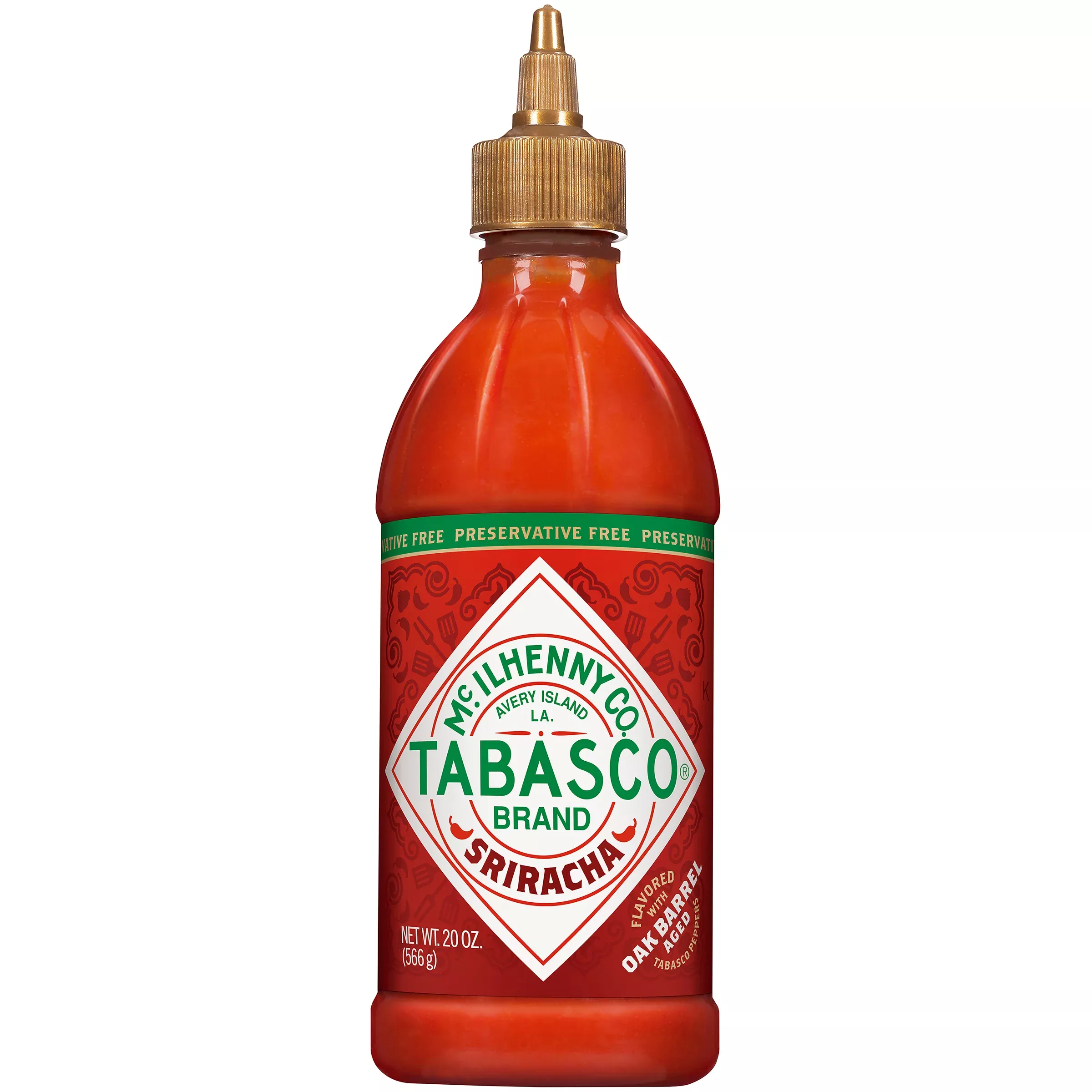Mcilhenny Company Tabasco Sriracha Sauce 20 Ounce Size - 6 Per Case