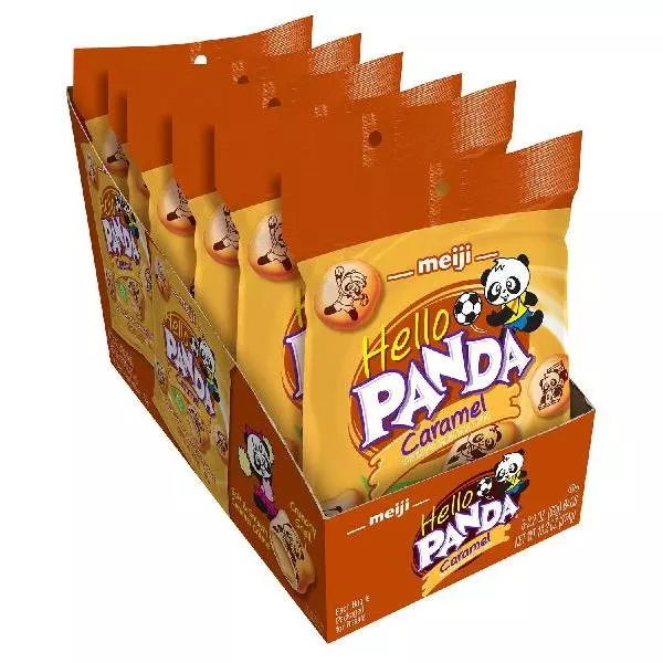 Meiji Hello Panda Caramel 2.2 Ounce Size - 24 Per Case