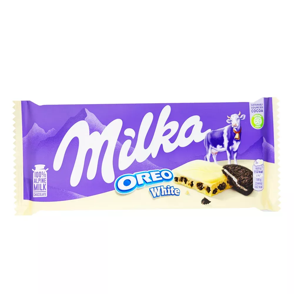Milka Oreo White Chocolate Bar - 100g
