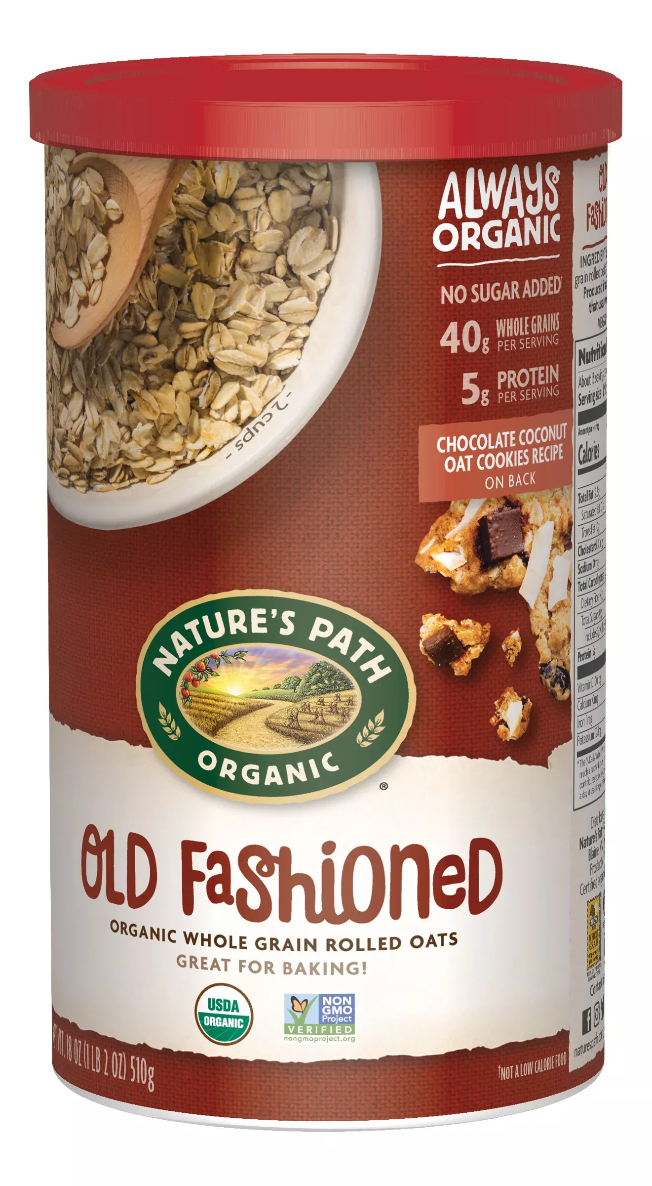 Nature's Path Old Fashioned Oatmeal 18 Ounce Size - 6 Per Case