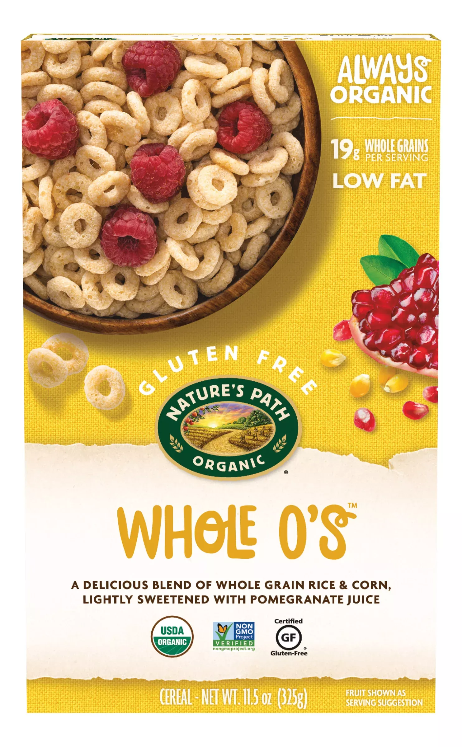 Nature's Path Whole O's Cereal 11.5 Ounce Size - 12 Per Case