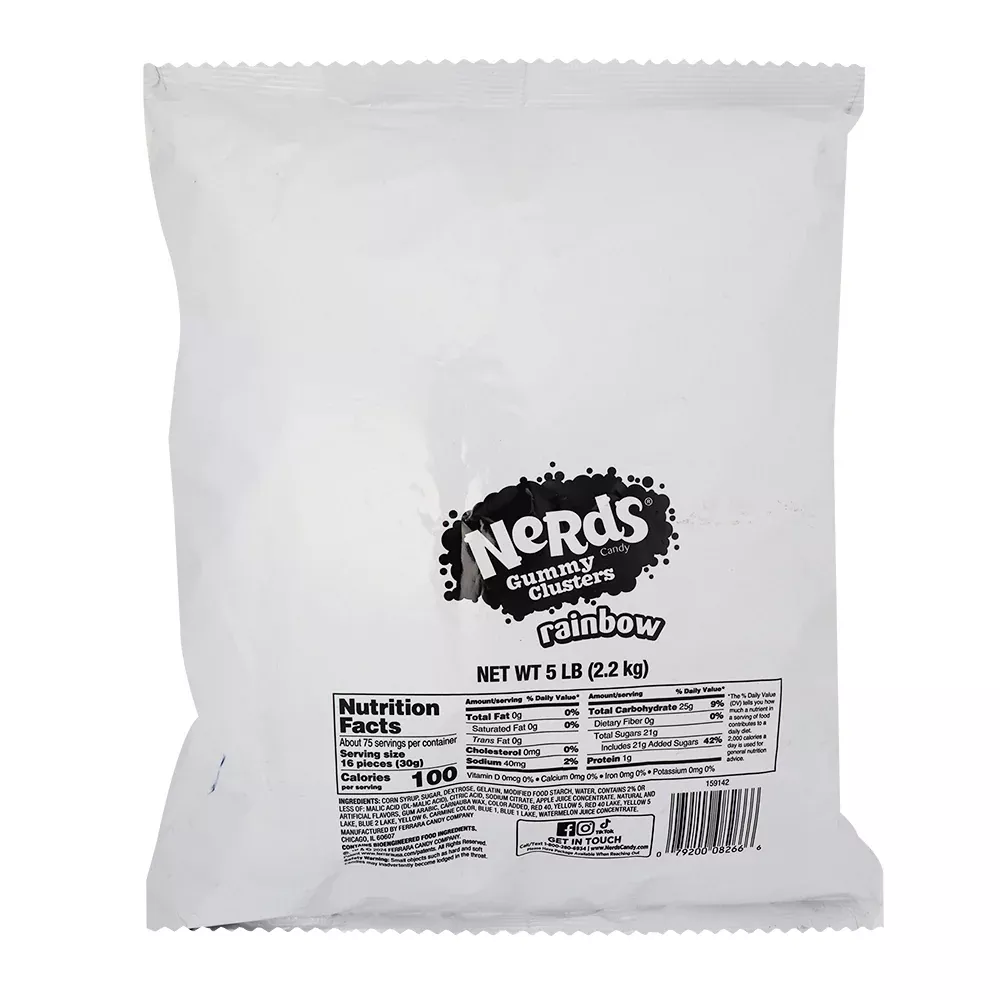 Nerds Rainbow Gummy Cluster - 5lb
