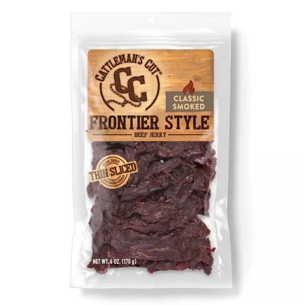 Oberto Cattlemans Cut Frontier Style Classic Smokedjerky Ozcs 6 Ounce Size - 6 Per Case