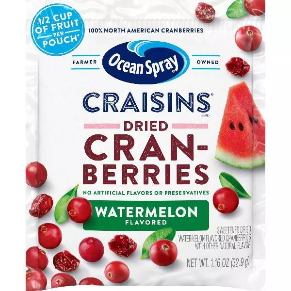 Ocean Spray Craisins Watermelon 1.16 Ounce Size - 200 Per Case