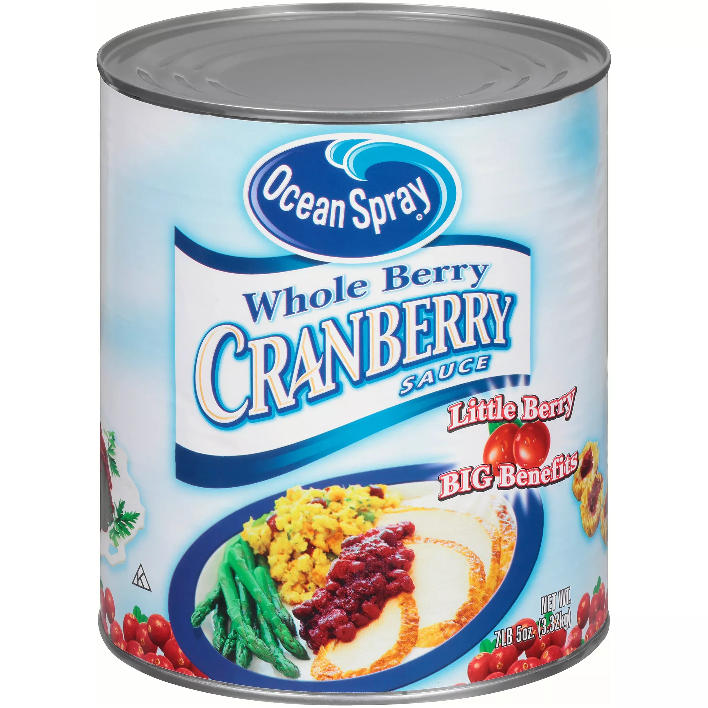 Ocean Spray Whole Cranberry Sauce Can 117 Ounce Size - 6 Per Case