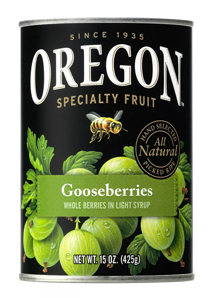 Oregon Fruit Products Gooseberries 15 Ounce Size - 8 Per Case