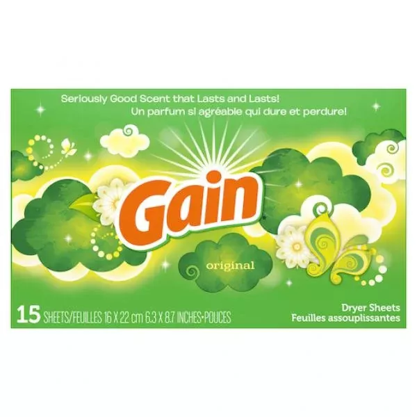 P&g Retail Gain Dryer Sheets Original 15 - 15 Cnt - 15 Count - 15 Per Case
