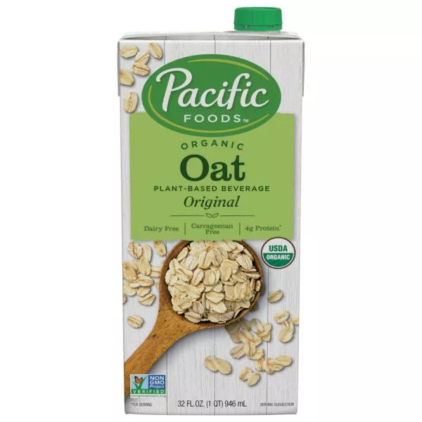 Pacific Foods Organic Oat Original Plant Based Beverage 32 Fluid Ounce - 12 Per Case