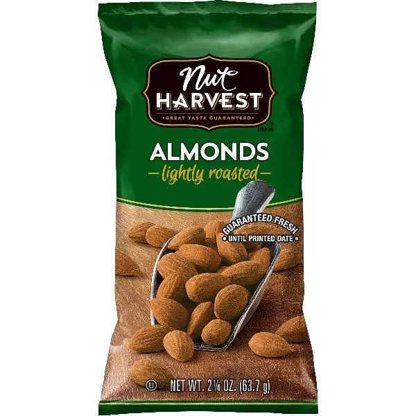 Pepsi-co Frito Lay Nut Harvest Roasted Almonds 2.25 Ounce Size - 48 Per Case