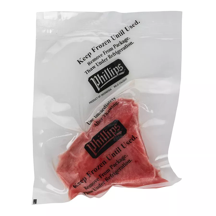 Phillips Foods Frozen Yellowfin Tuna Steaks 8 Ounce Size - 20 Per Case