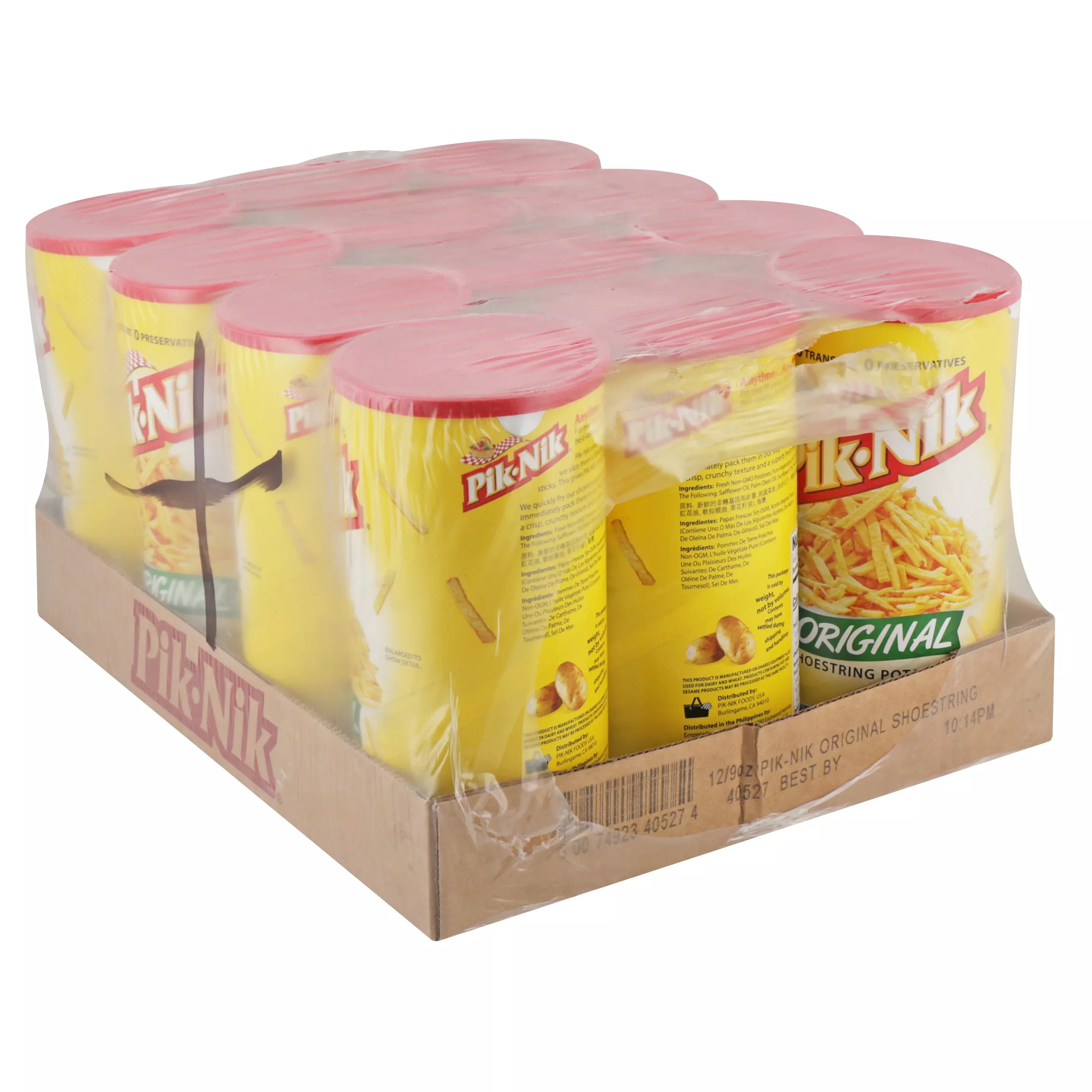 Pik Nik Original Shoestring Potatoes Tray 9 Ounce Size - 12 Per Case