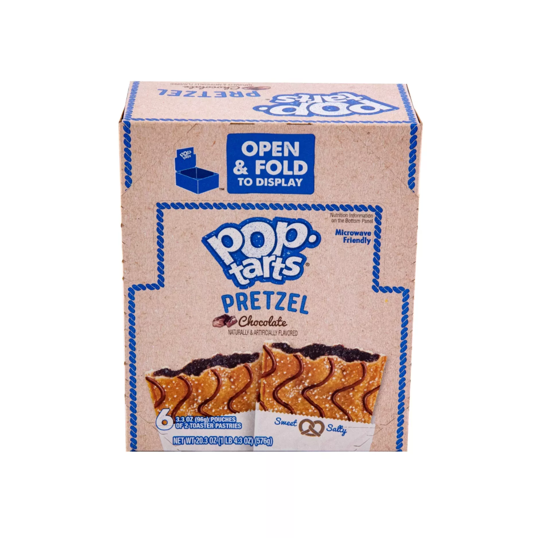 Pop-Tarts Pretzel Chocolate Open and Fold