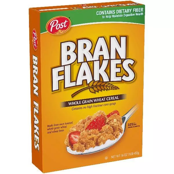 Post Consumer Brands Post Bran Flakes 16 Ounce Size - 12 Per Case